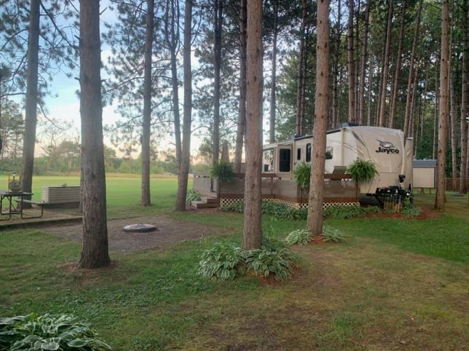 RV Sites and camping view at Stand Rock Campground