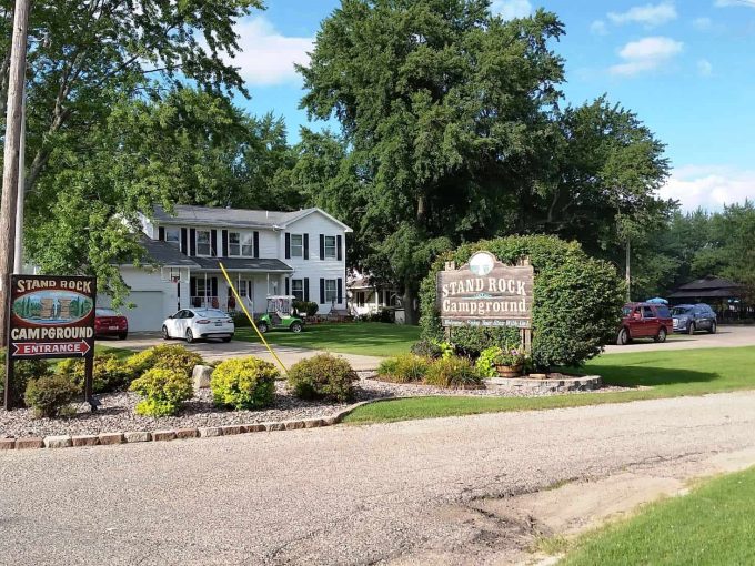 Street view of the Clubhouse at Stand Rock Campground