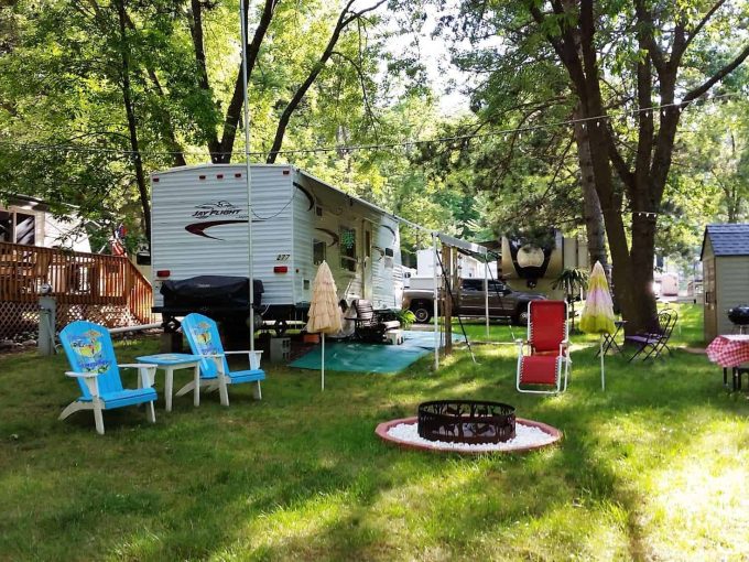 RV Sites view at Stand Rock Campground