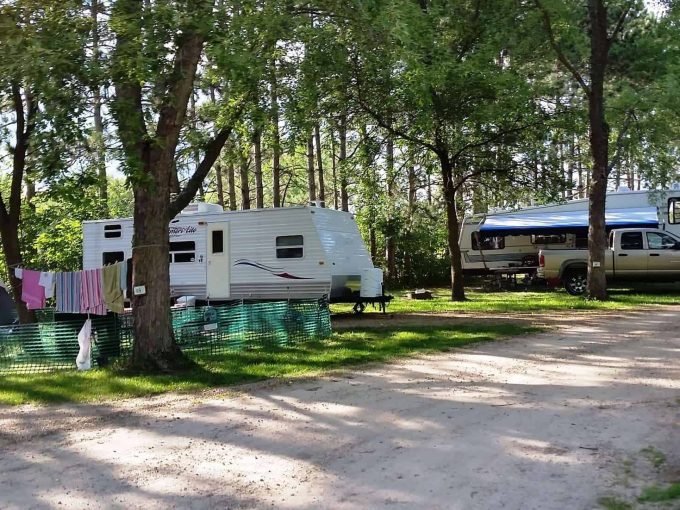 RV Sites and camping view at Stand Rock Campground