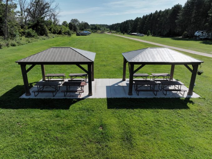 views of pavilion at Stand Rock Campground