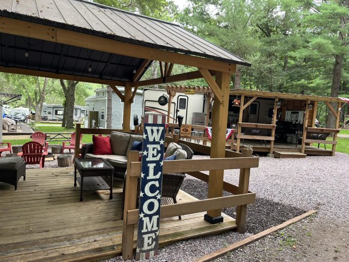 RV Sites view at Stand Rock Campground