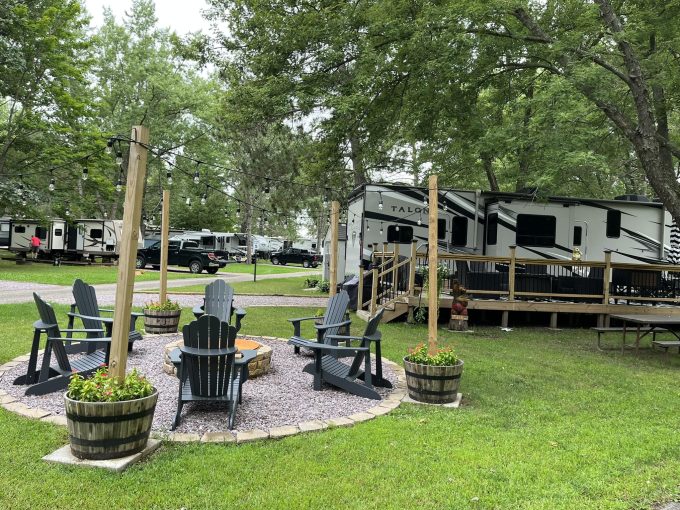 RV Sites view at Stand Rock Campground