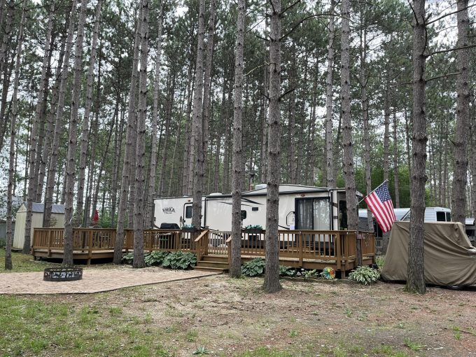 RV Sites view at Stand Rock Campground