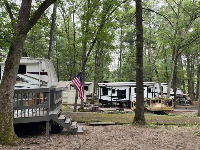 RV Sites view at Stand Rock Campground