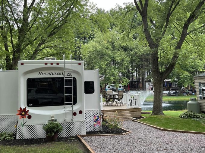 RV Sites view at Stand Rock Campground