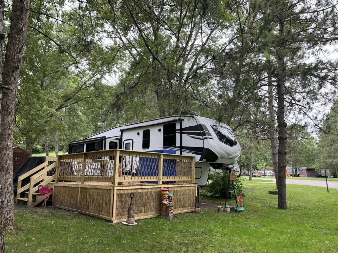 RV Sites view at Stand Rock Campground